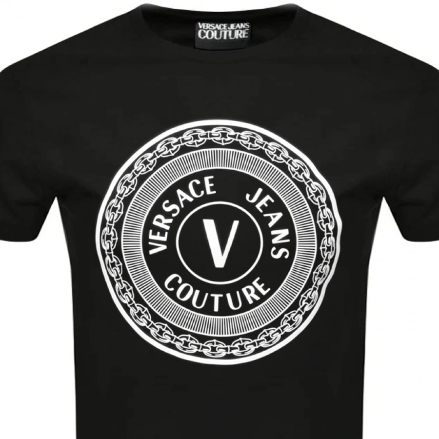 Alternative Image for ProductVersace Jeans Couture Slim Logo T Shirt Black2